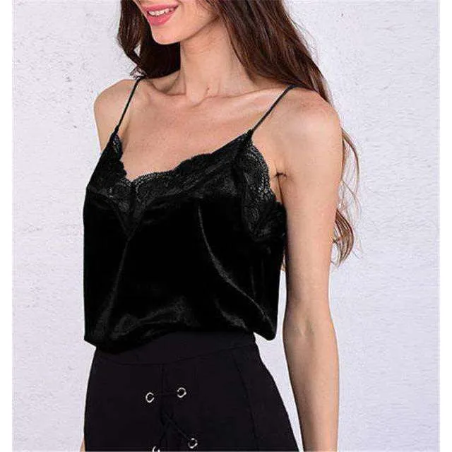 Lace Velvet Cami