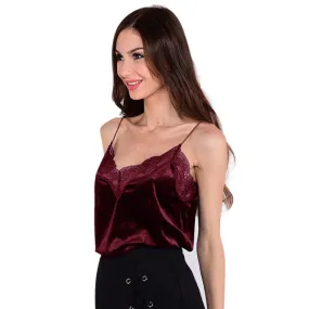 Lace Velvet Cami