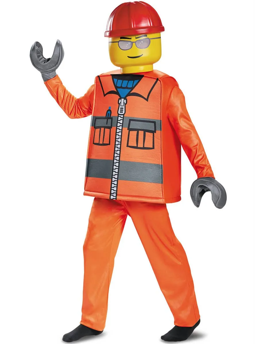 Lego Construction Worker Deluxe Boys Costume