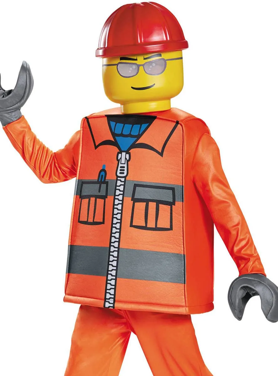 Lego Construction Worker Deluxe Boys Costume