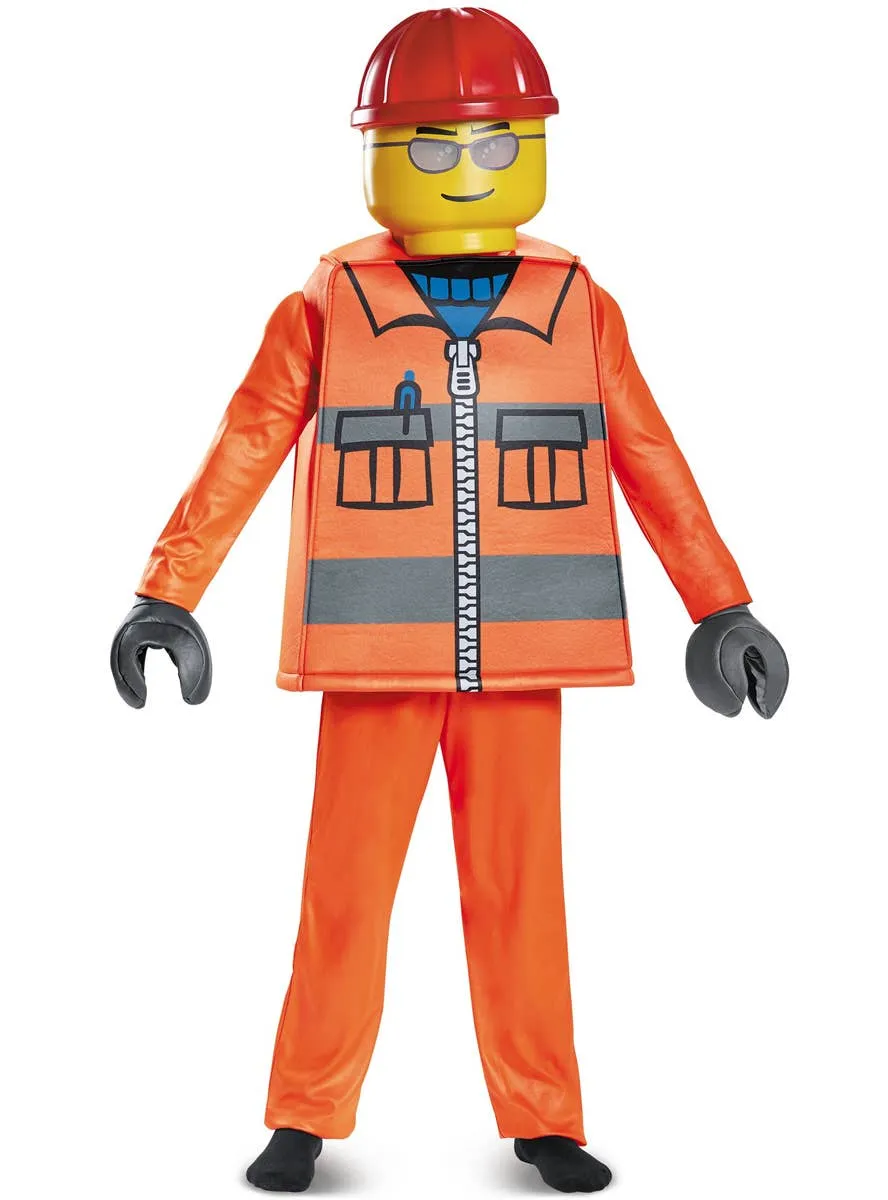 Lego Construction Worker Deluxe Boys Costume