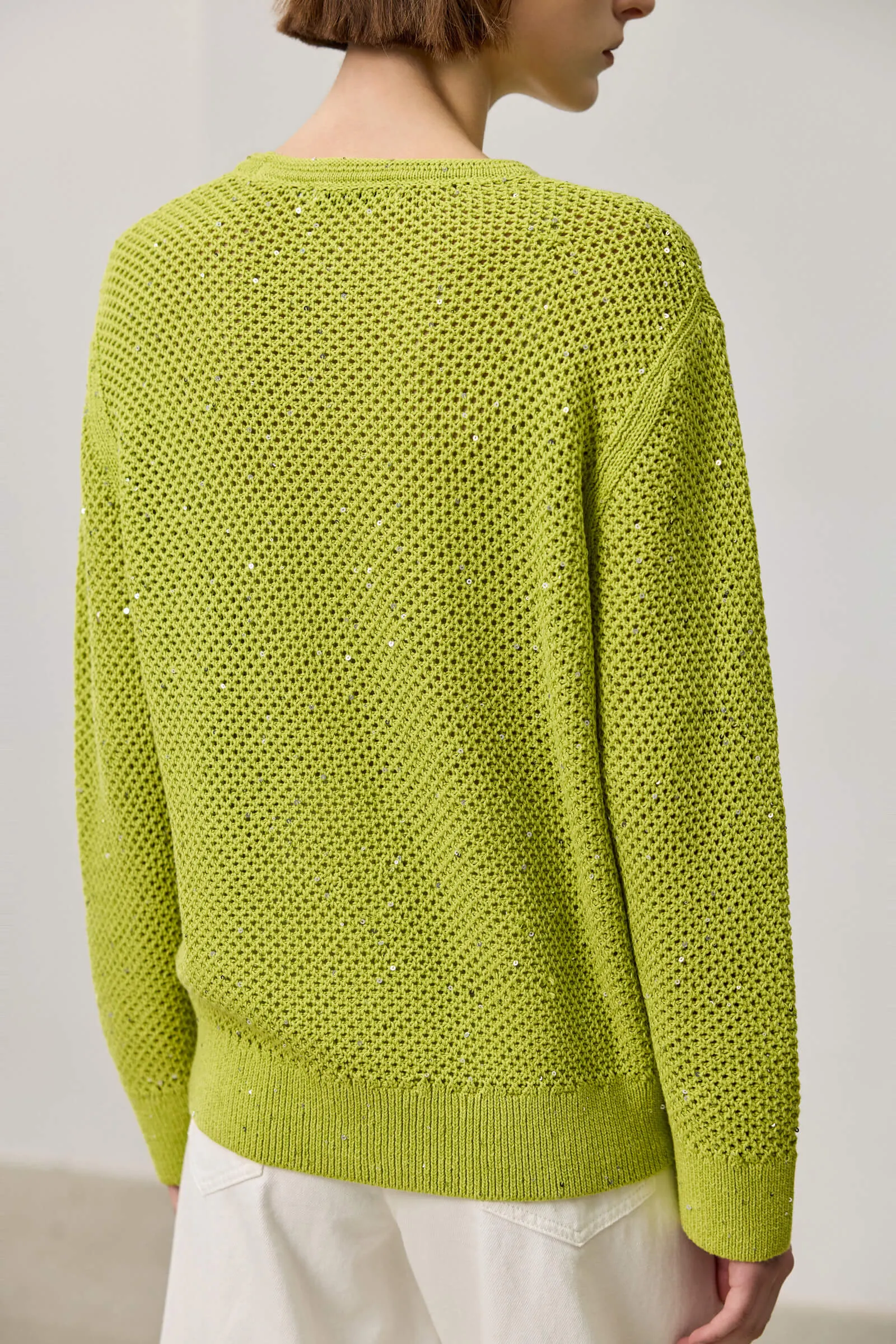 LILY Mesh Knit Pullover