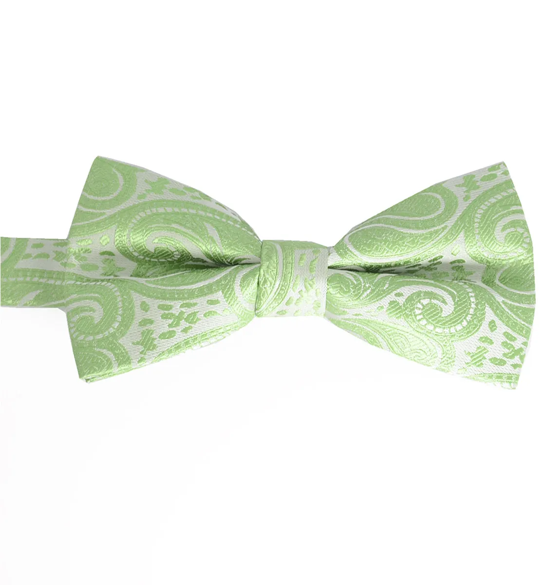 Lime Green Paisley Tuxedo Vest Set