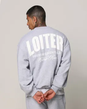 Loiter Essential Spire Crewneck Grey Marle