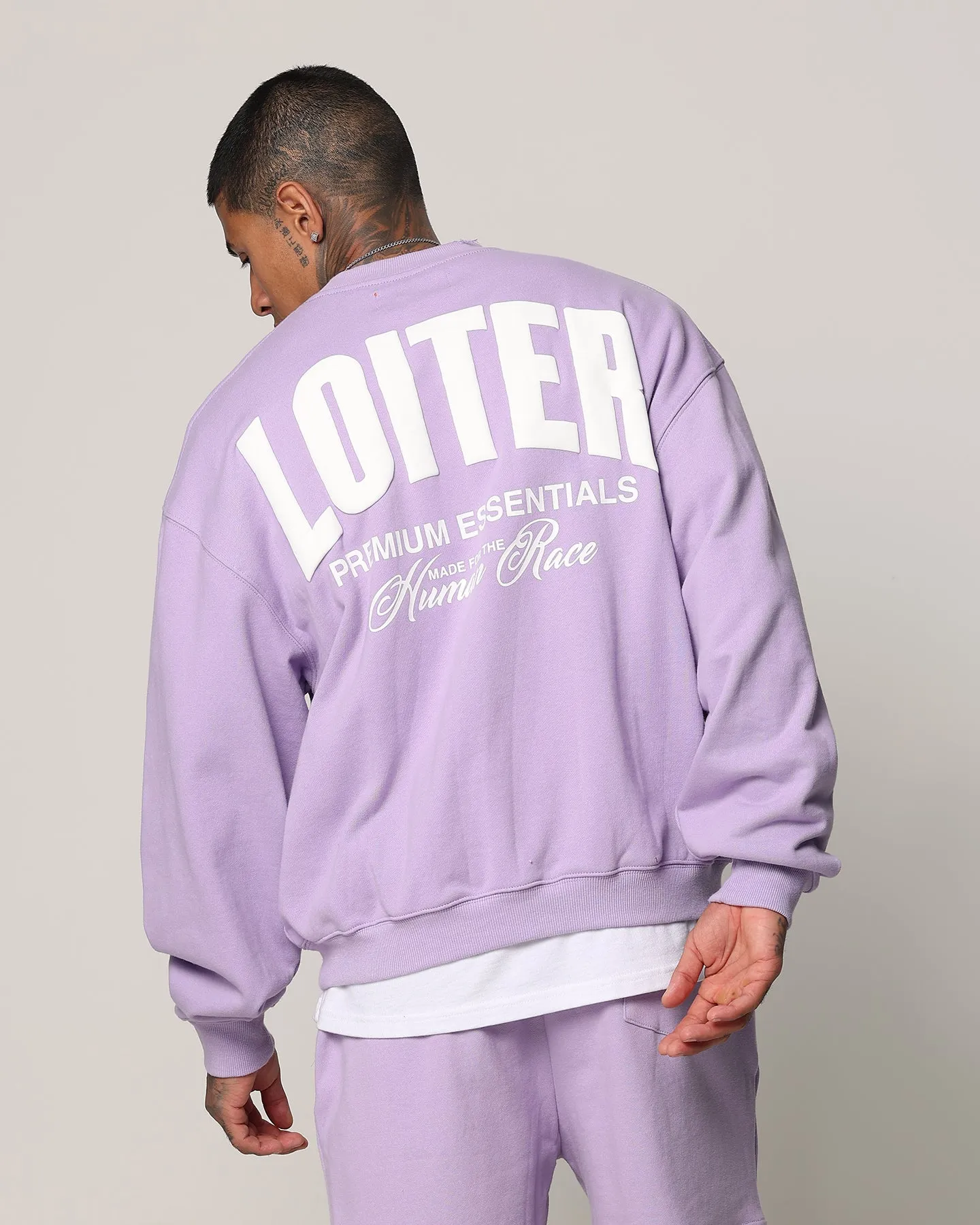 Loiter Essential Spire Crewneck Lilac