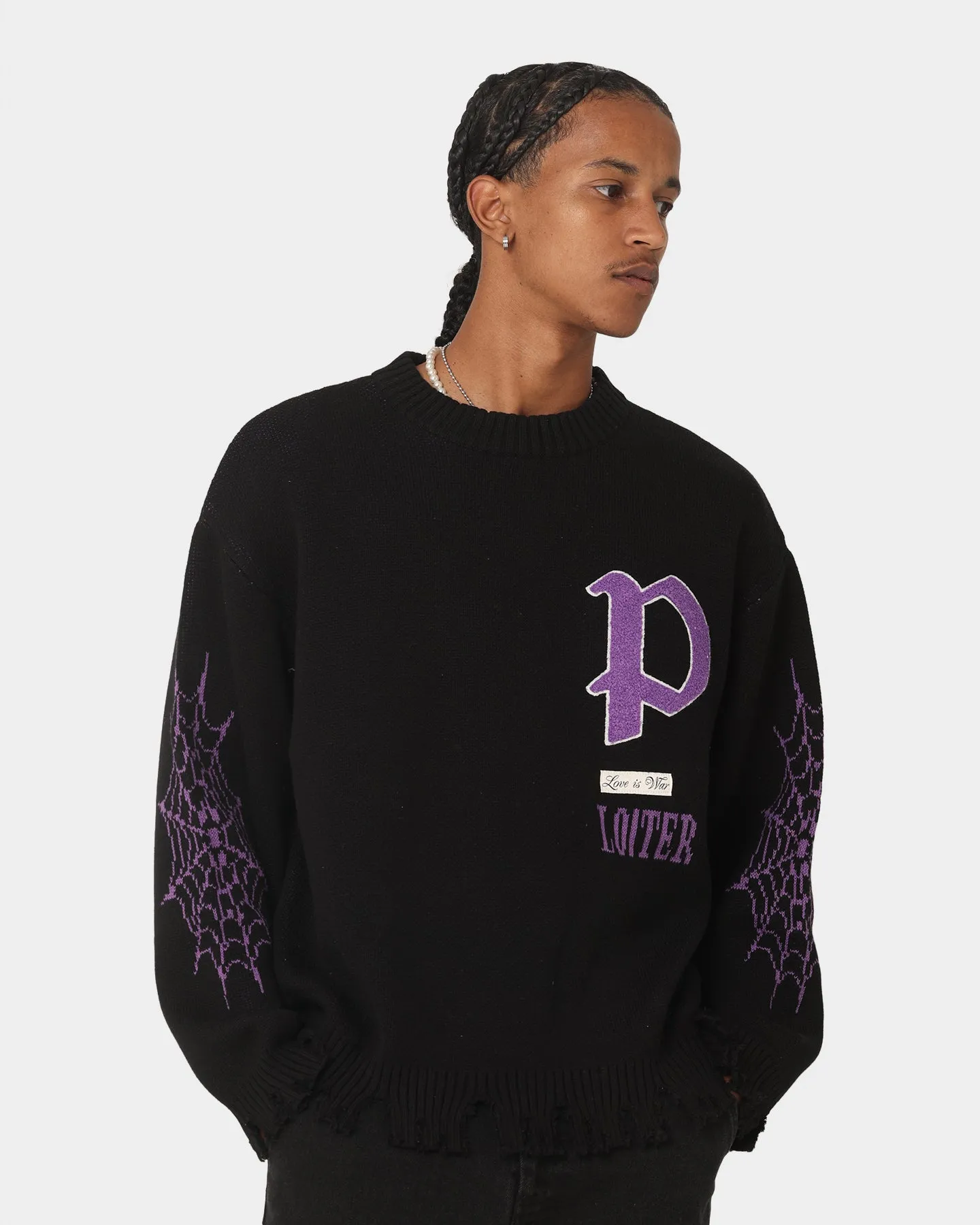 Loiter Paradise Knit Sweater Black