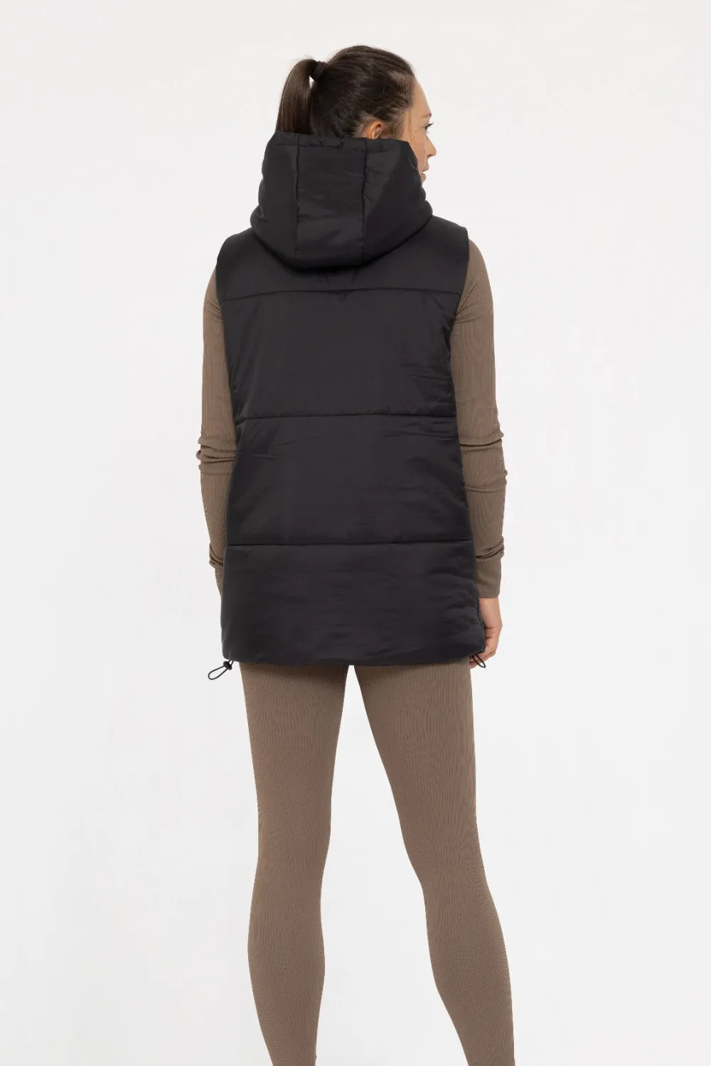 Longline High Neck Padded Vest- 3 Colors!