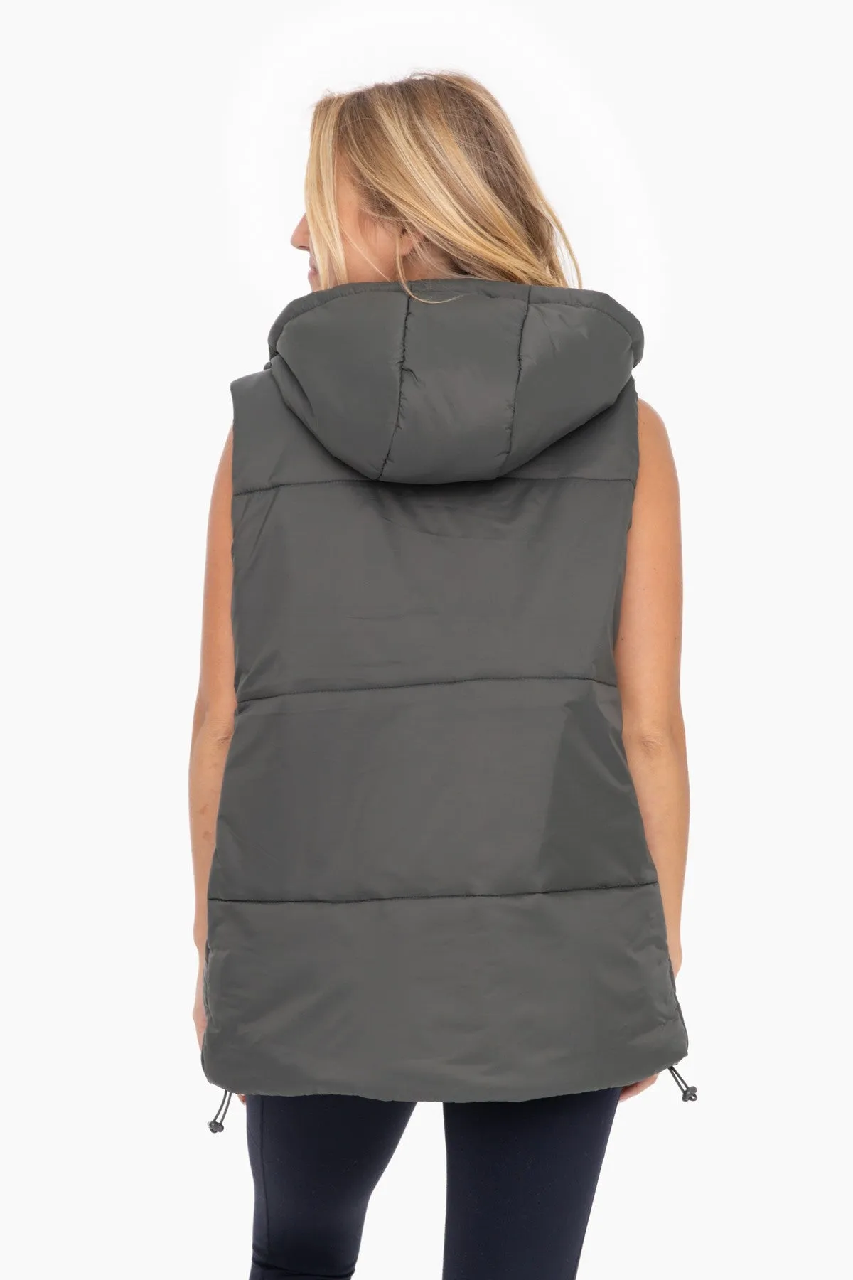 Longline High Neck Padded Vest- 3 Colors!