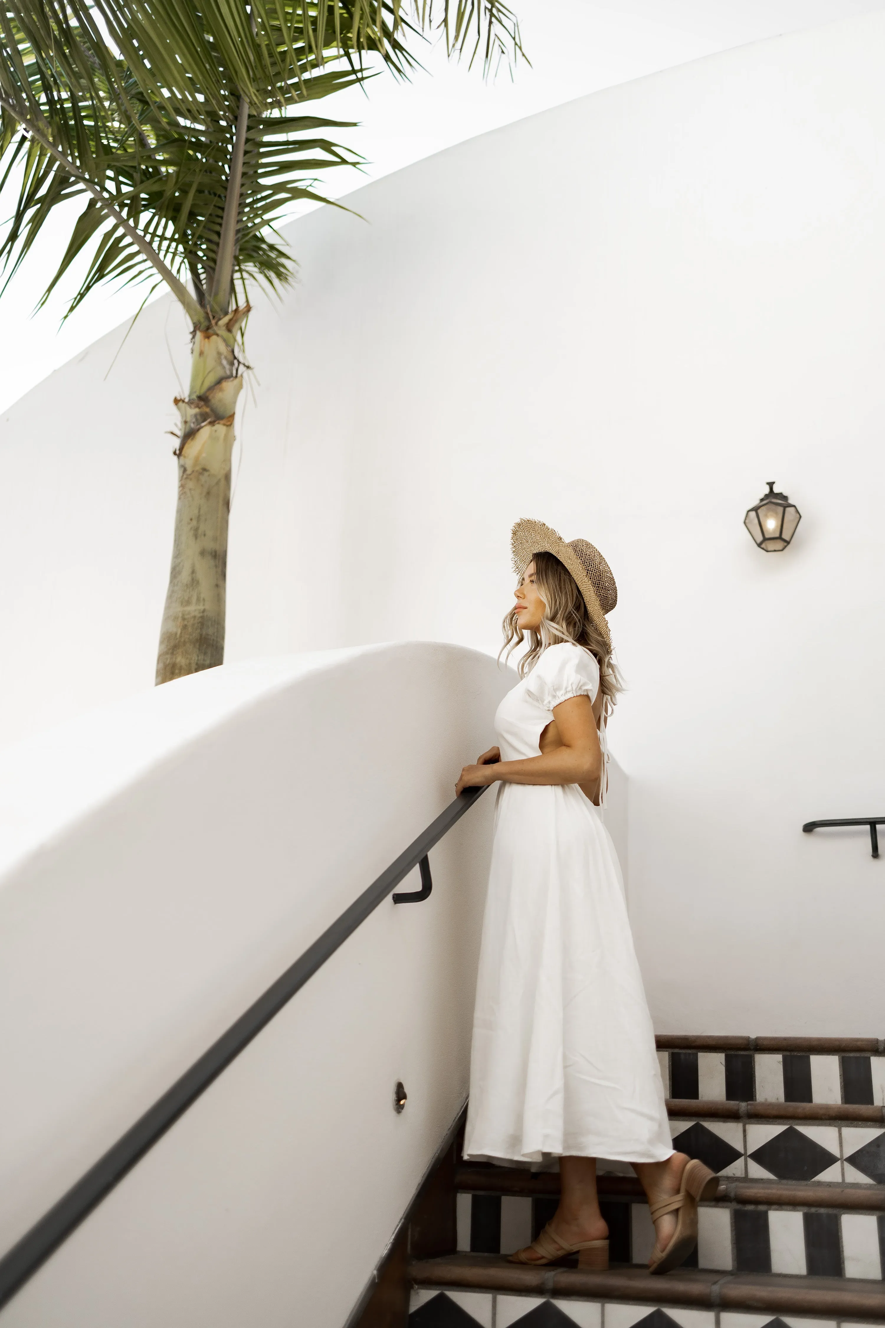 Lucy white Linen maxi