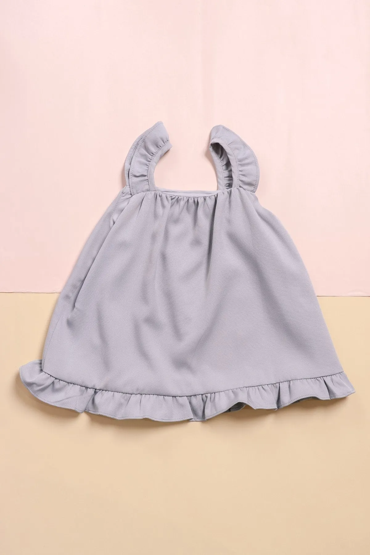 MADEBYNM NM KIDS SPRING BLESSING FLUTTER TWO-PIECE SET IN SAGE GREEN [12M/18/2Y/3Y/4Y/5Y/6Y]