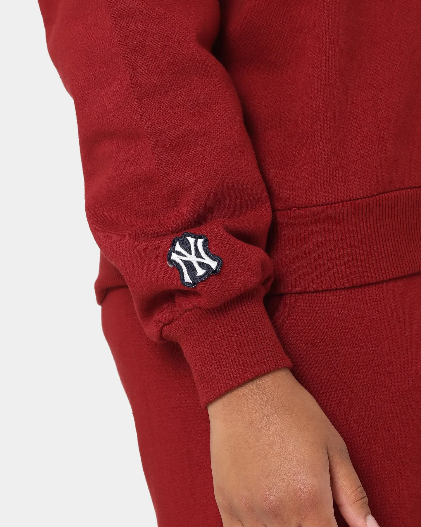 Majestic Athletic Women's New York Yankees Heritage Crewneck Dark Blood