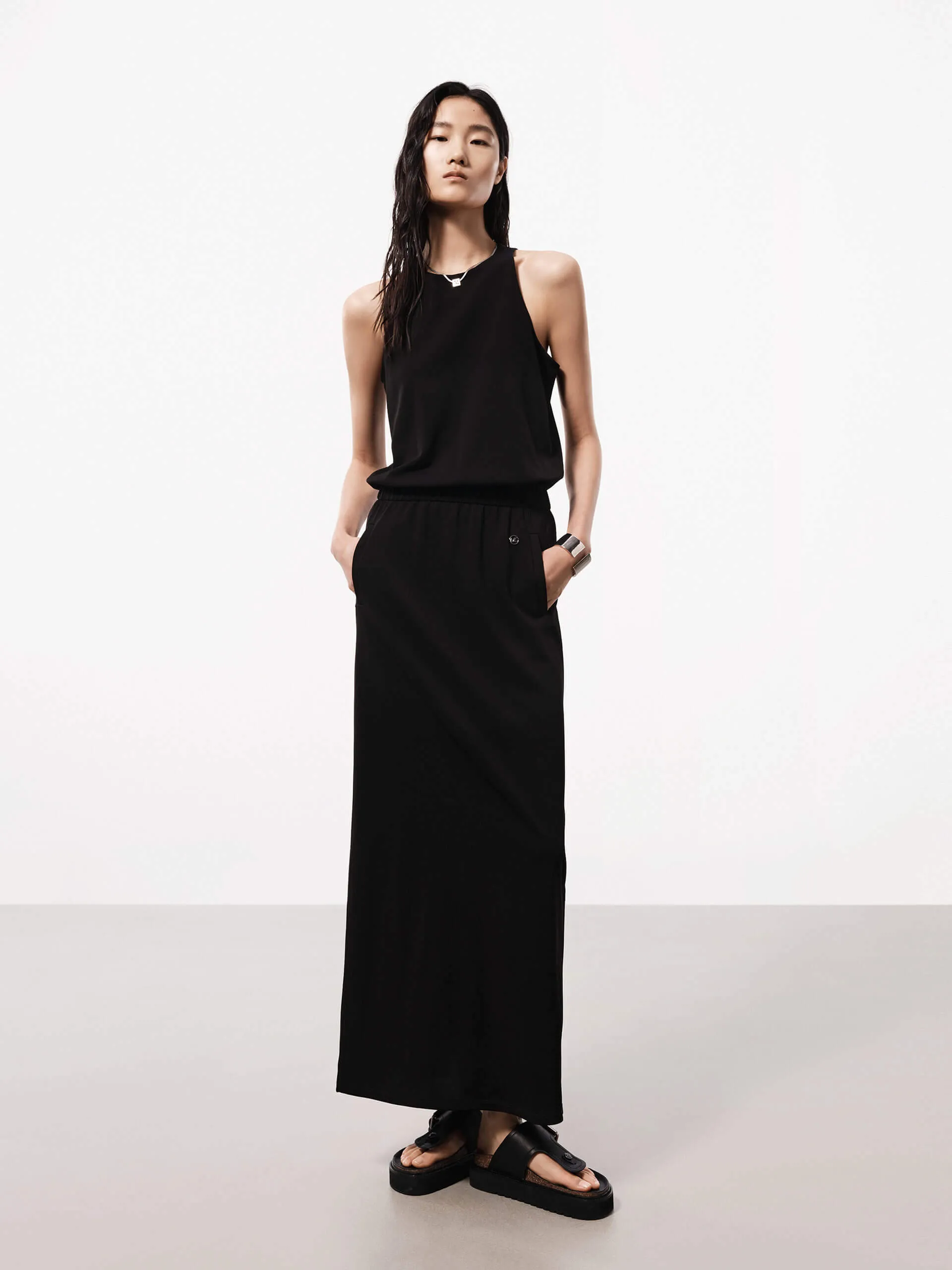 Maxi Back Slit Dress