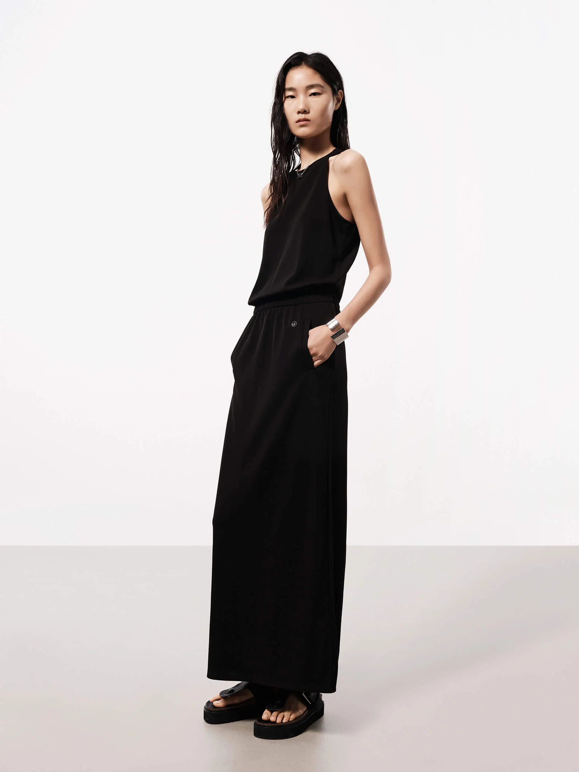 Maxi Back Slit Dress