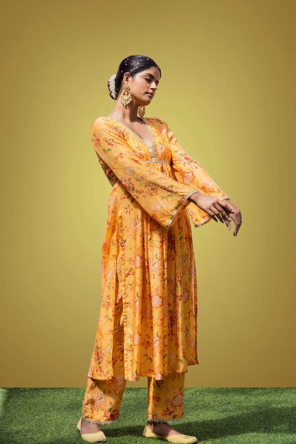 Mehfil Yellow Twin Set