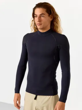 Mens 1.5mm Rituals Long Sleeve Vest | Black