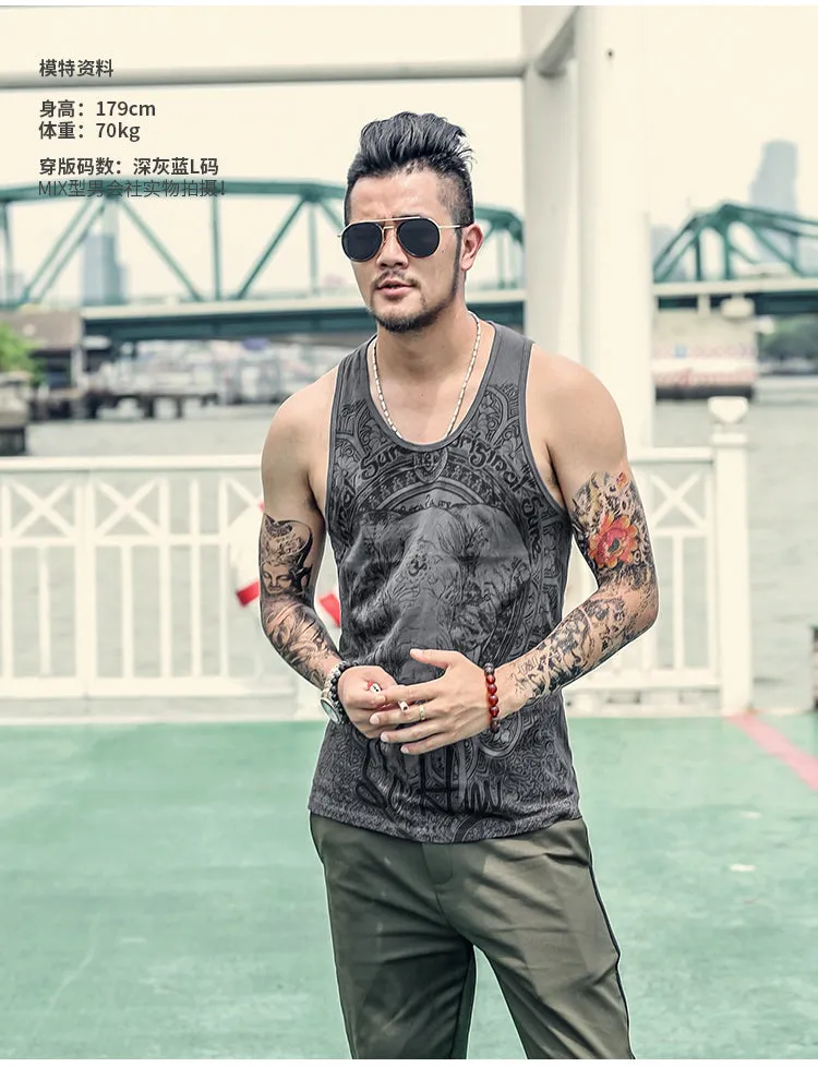 Mens Tantric Elephant Tank