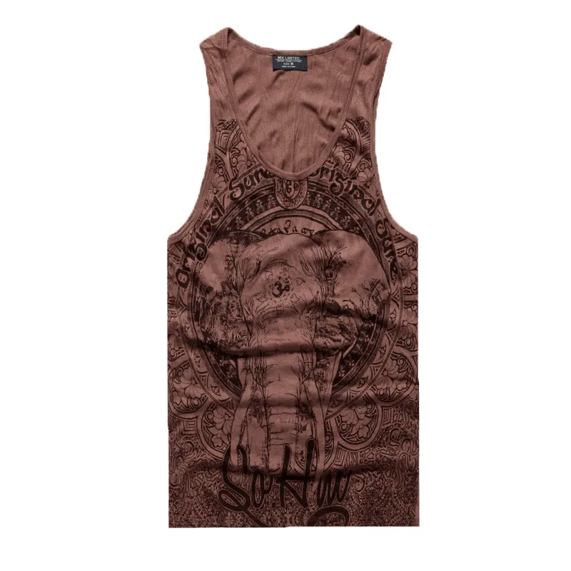 Mens Tantric Elephant Tank