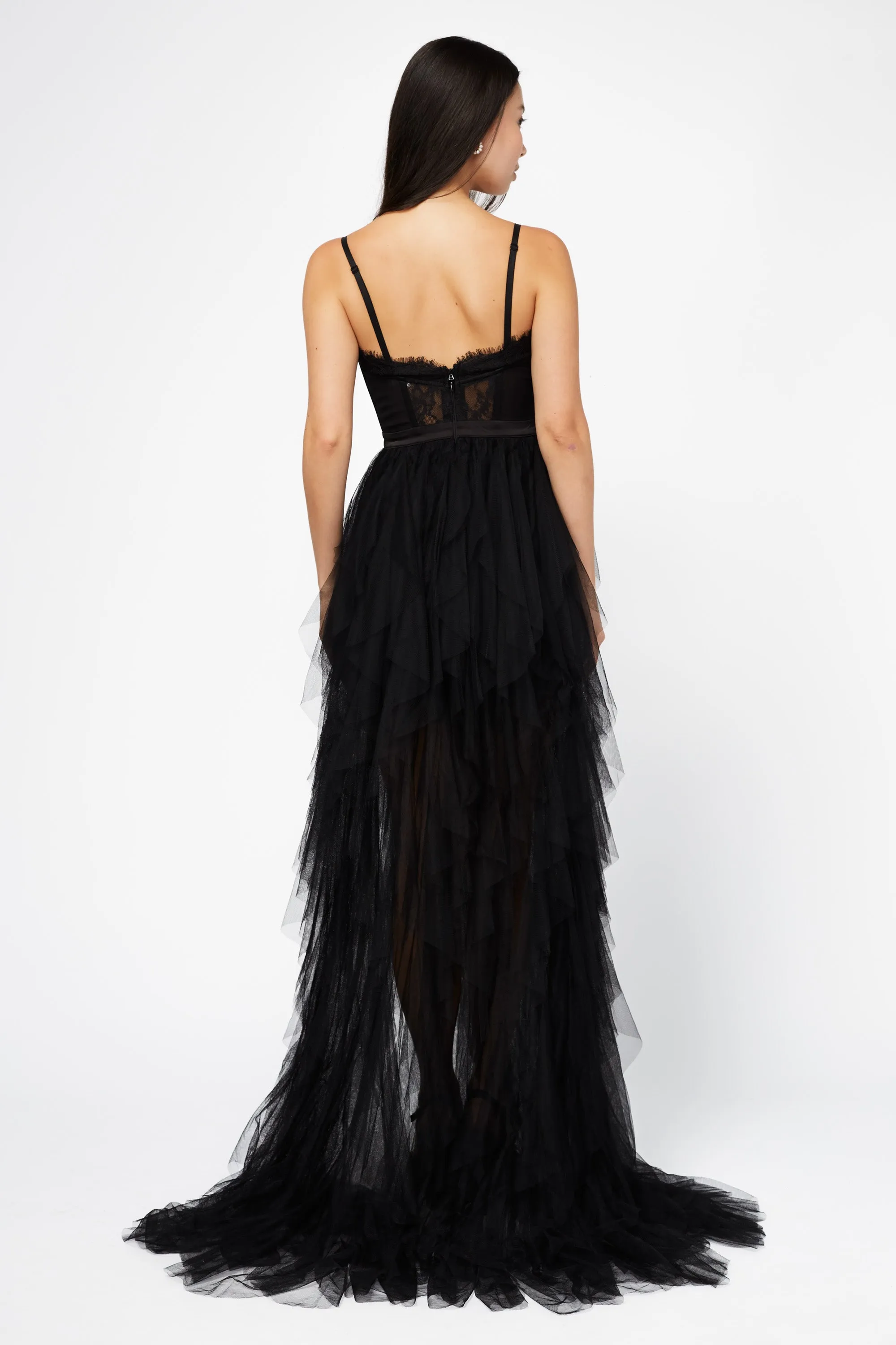 Miley Tulle Lace Maxi Dress