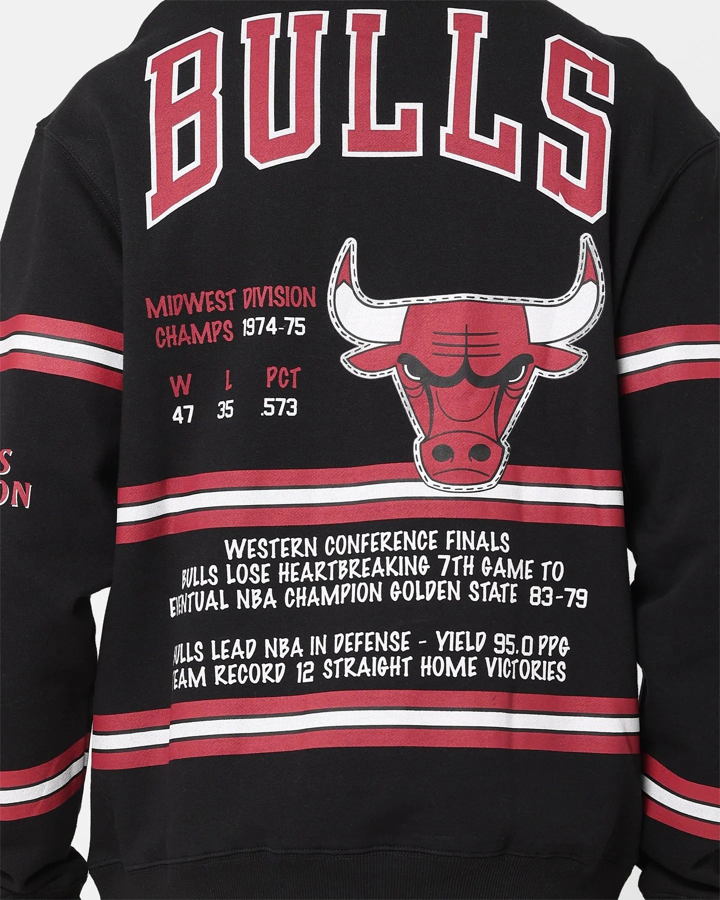 Mitchell & Ness Chicago Bulls World Champions Crewneck Black