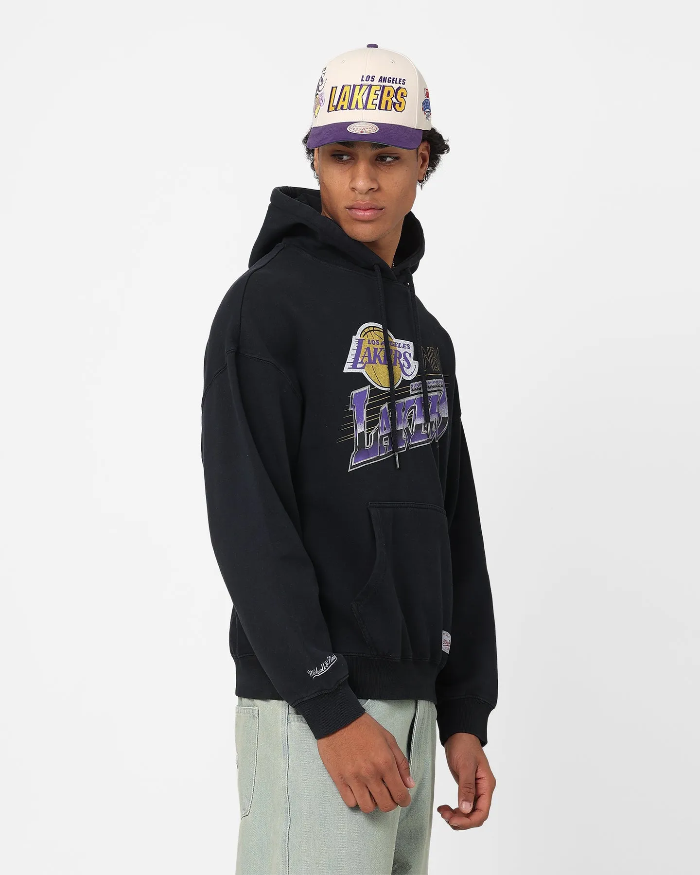 Mitchell & Ness Los Angeles Lakers Last Second Shot Hoodie Faded Black