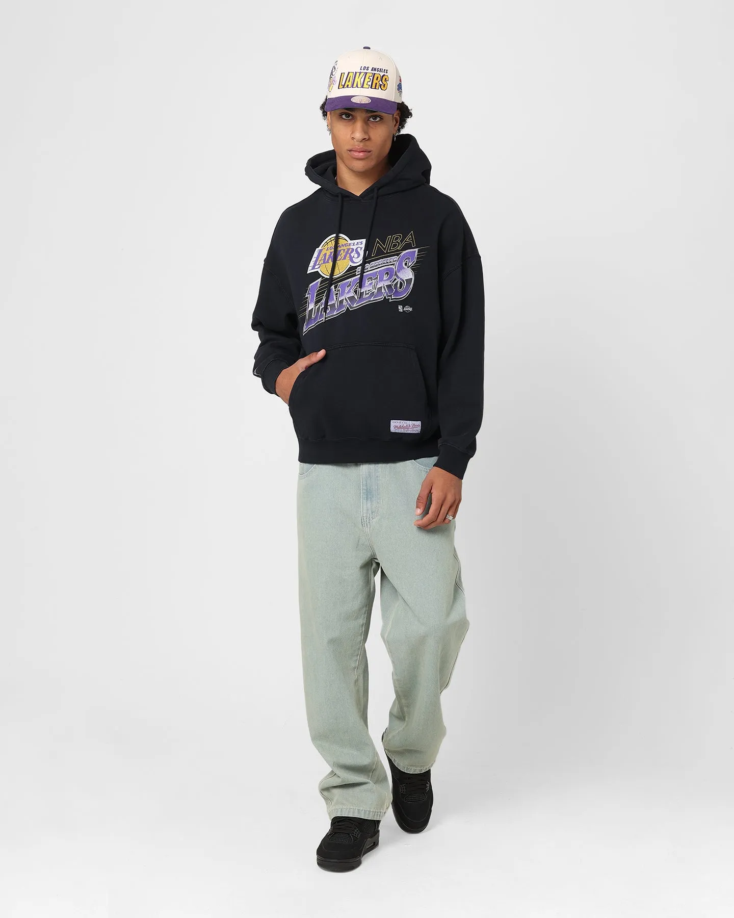 Mitchell & Ness Los Angeles Lakers Last Second Shot Hoodie Faded Black