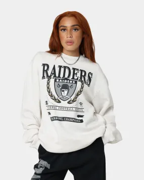 Mitchell & Ness Women's Las Vegas Raiders National Crewneck White Marle