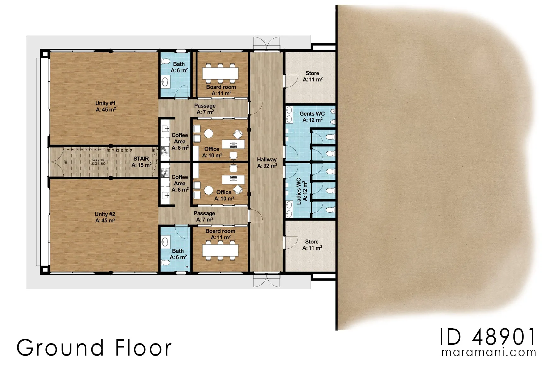 Mixed-use building design - ID 48901