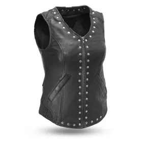 MKL - Sylvia Women's Motorcycle Leather Vest