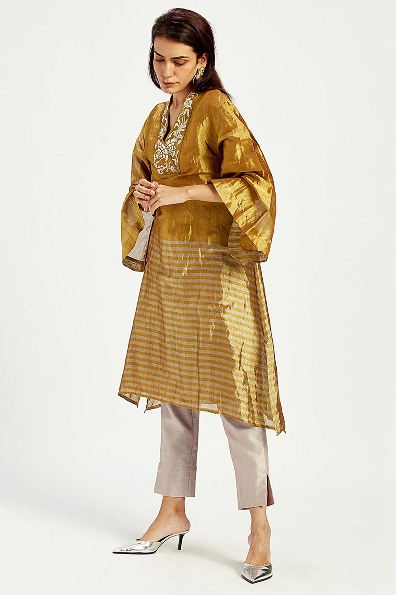 Nambia - Golden Sun Elegant Tunic   Pant Set