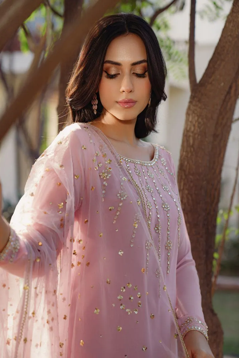 Natasha Kamal - Eve - Powder Pink - Georgette - 3 Piece