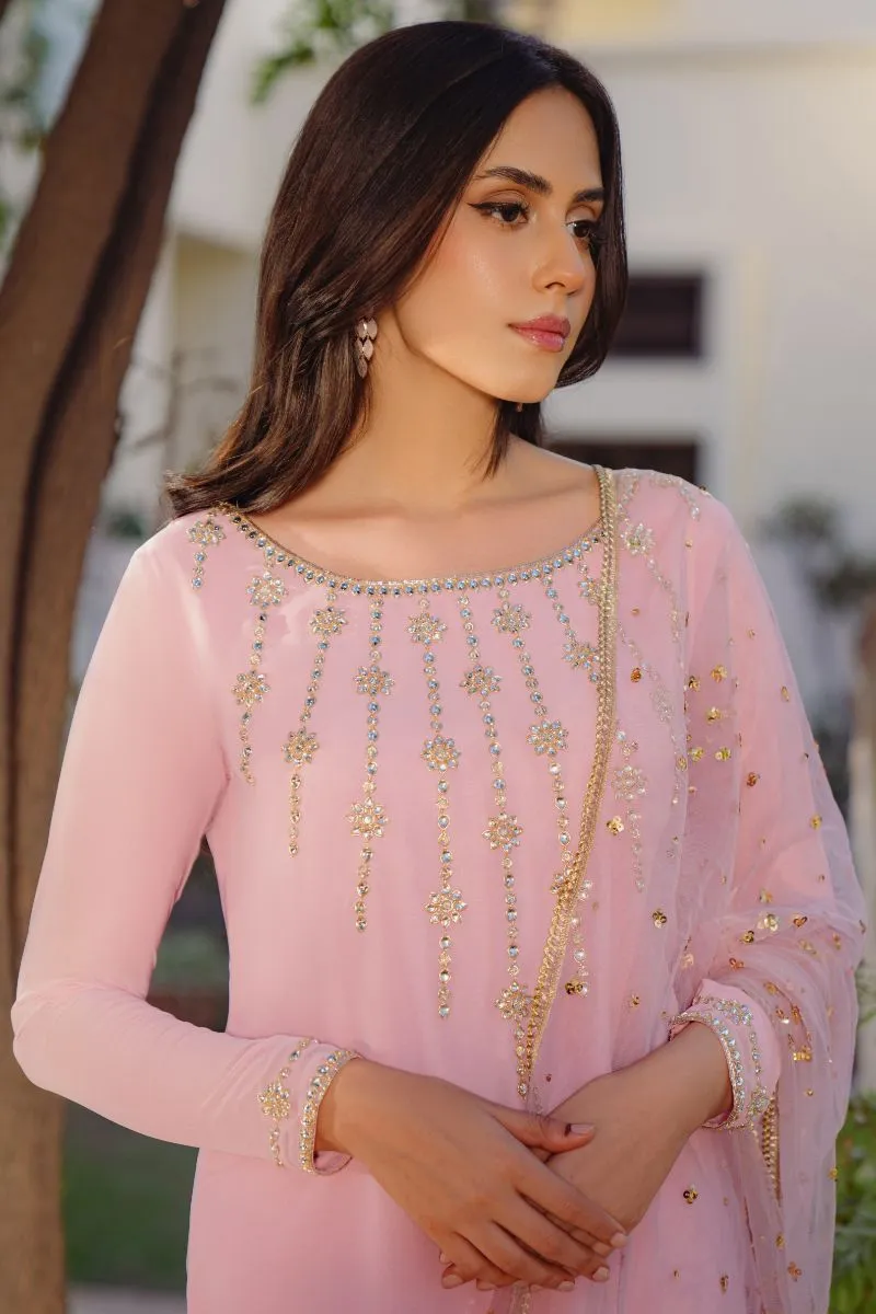 Natasha Kamal - Eve - Powder Pink - Georgette - 3 Piece