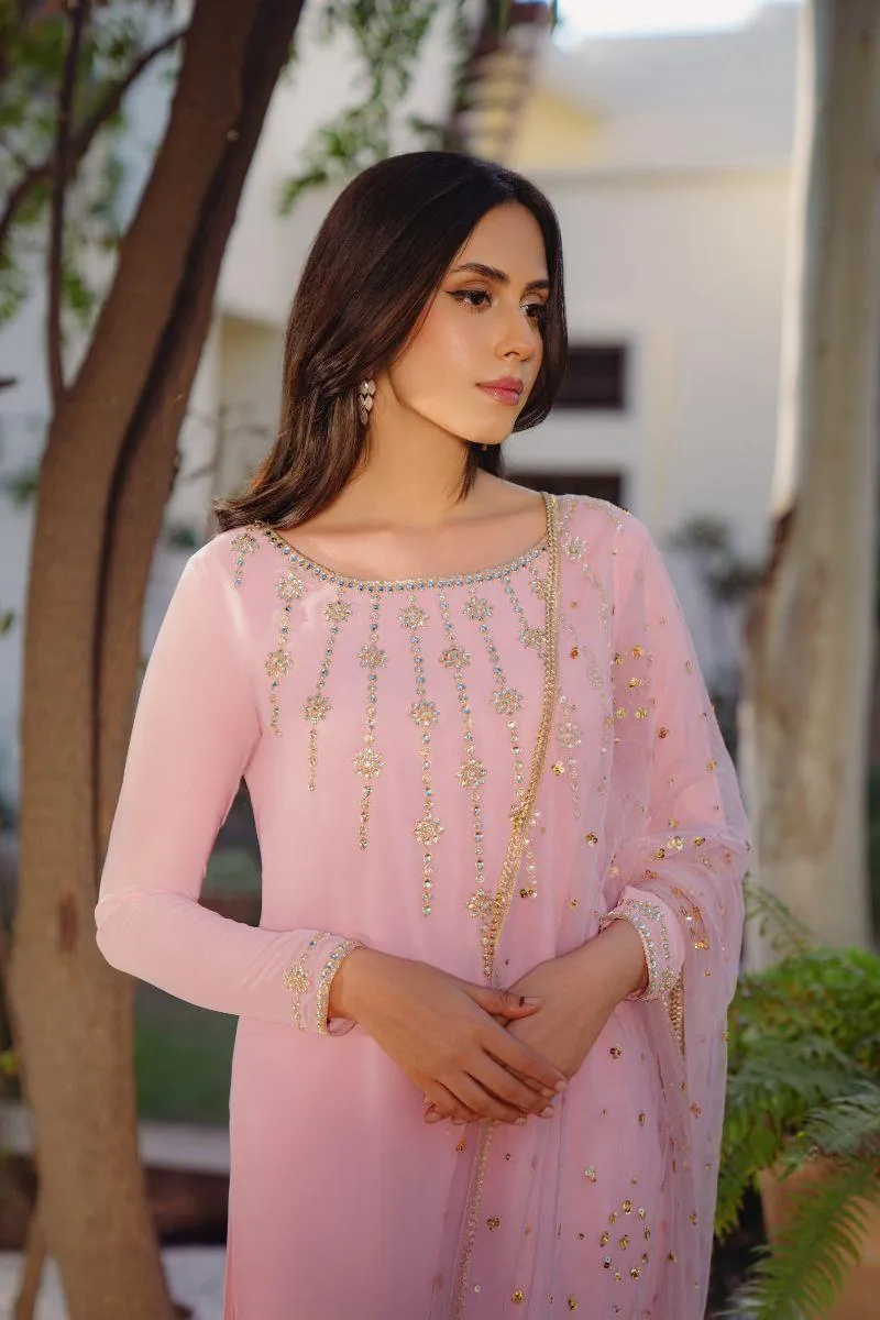 Natasha Kamal - Eve - Powder Pink - Georgette - 3 Piece