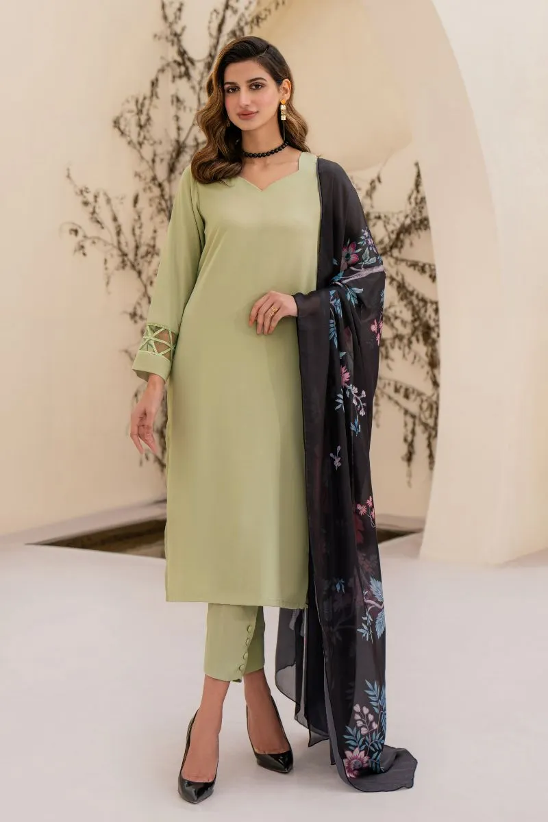 Natasha kamal -  Issey - Light Green - Georgette - 3 Piece