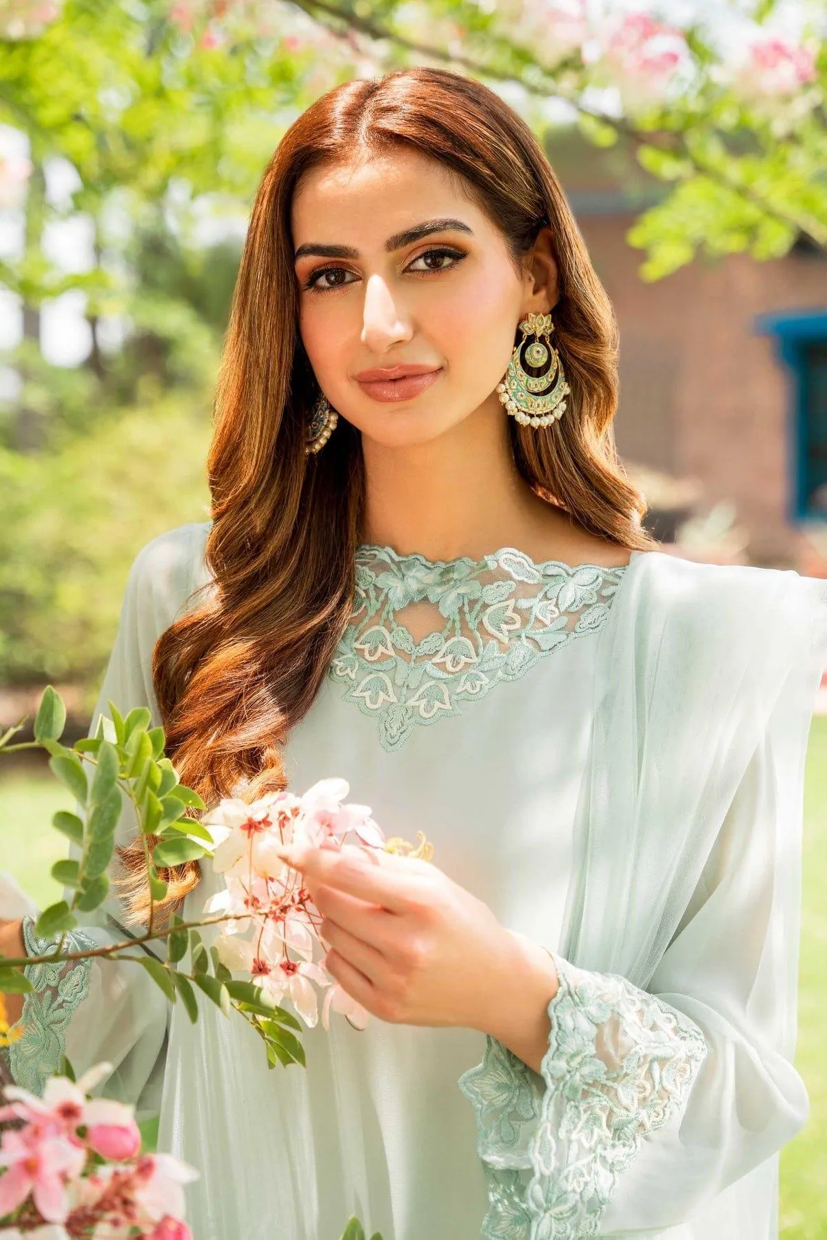 Natasha Kamal - Light Turquoise Embroidered 3 Piece - Haven