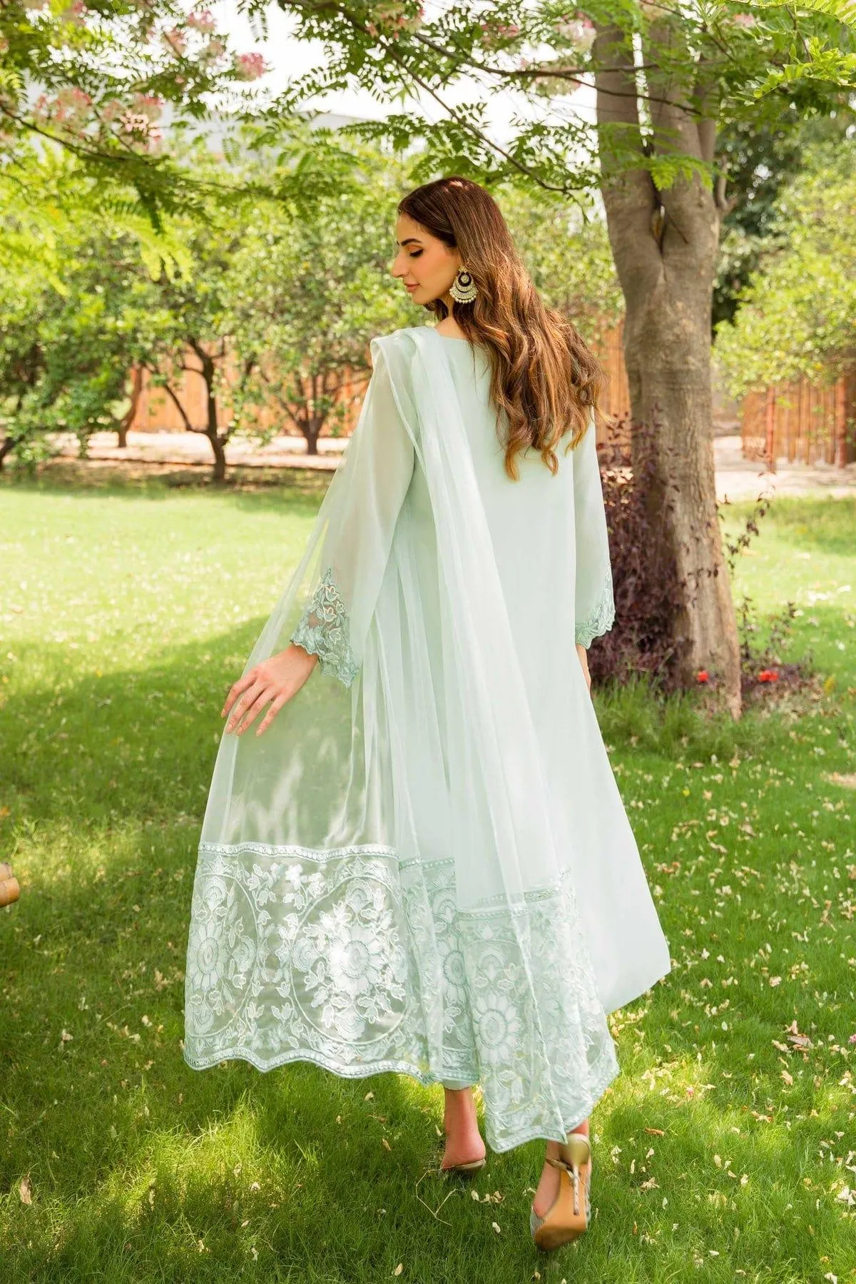 Natasha Kamal - Light Turquoise Embroidered 3 Piece - Haven