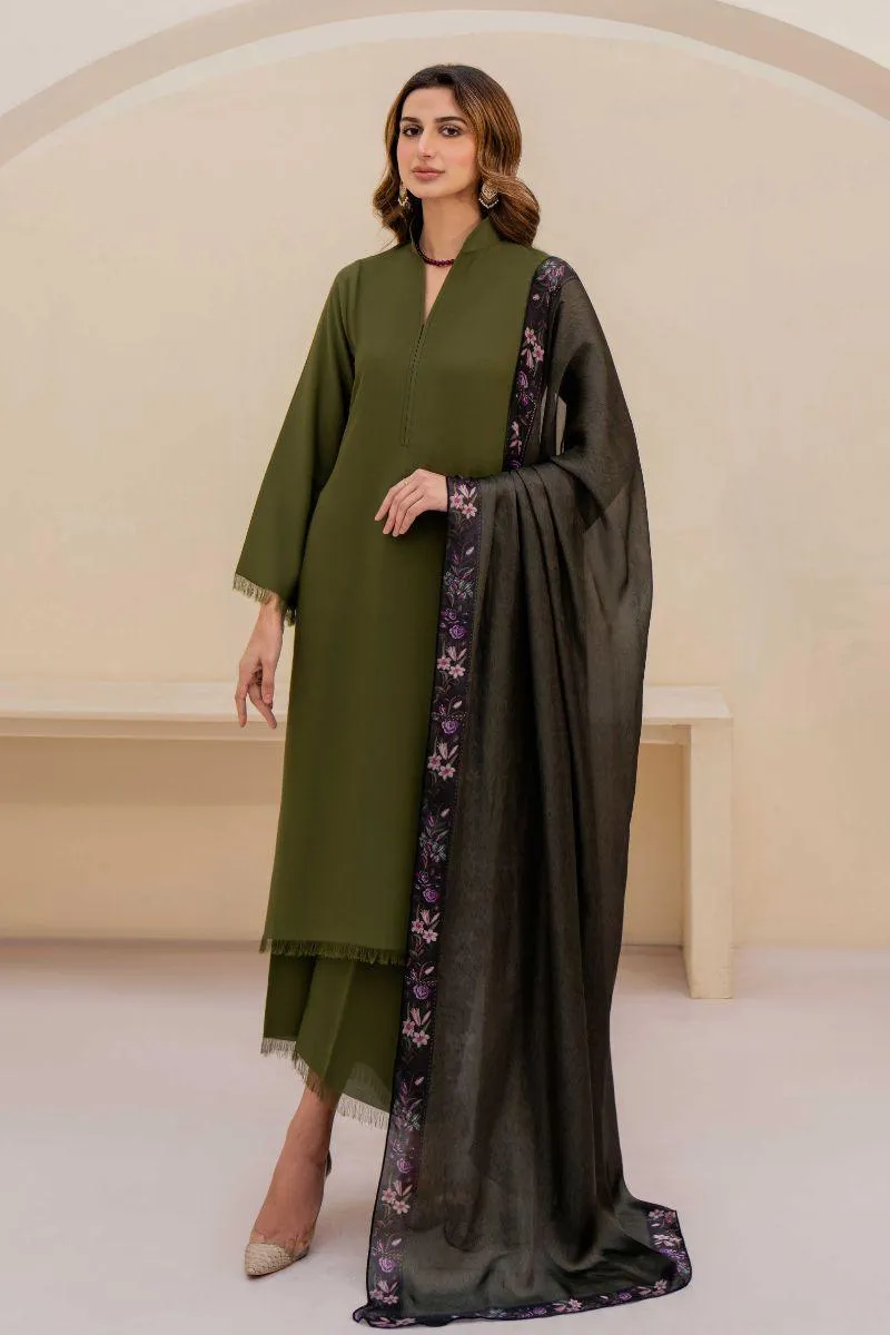 Natasha kamal -  Sutton - Moss Green - Georgette - 3 Piece