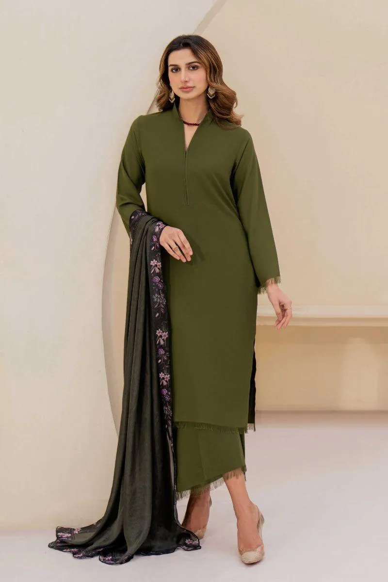 Natasha kamal -  Sutton - Moss Green - Georgette - 3 Piece