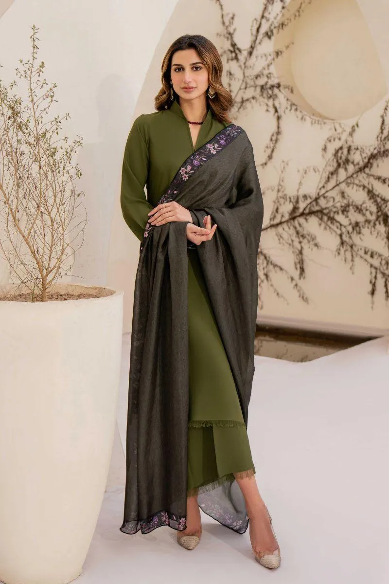 Natasha kamal -  Sutton - Moss Green - Georgette - 3 Piece