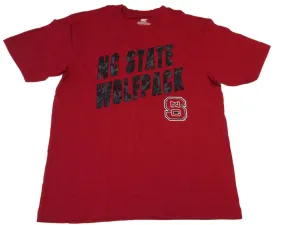 NC State Wolfpack Colosseum Red with Digital Design Logo SS T-Shirt (L)