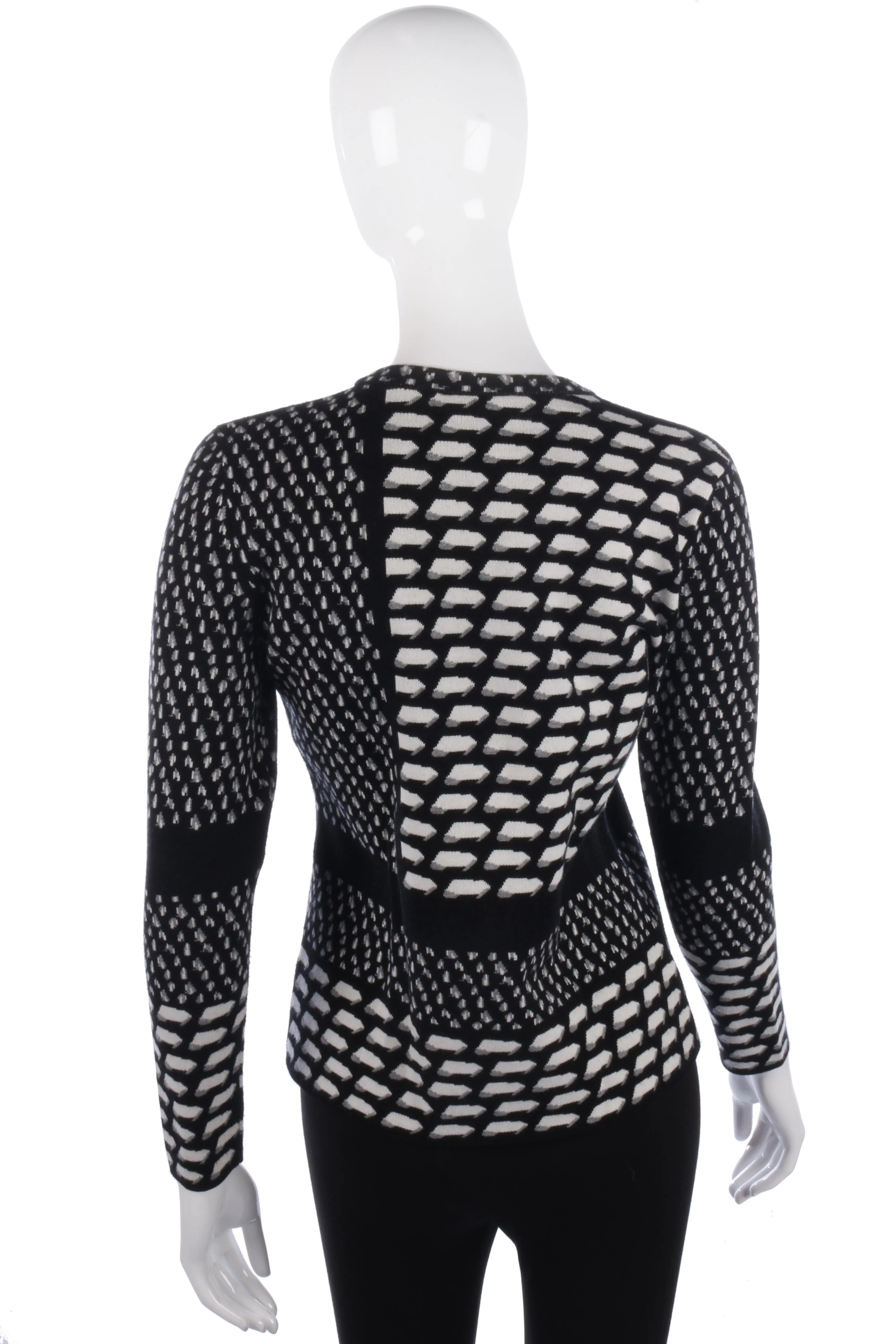 Nicole Farhi black and white jumper size M