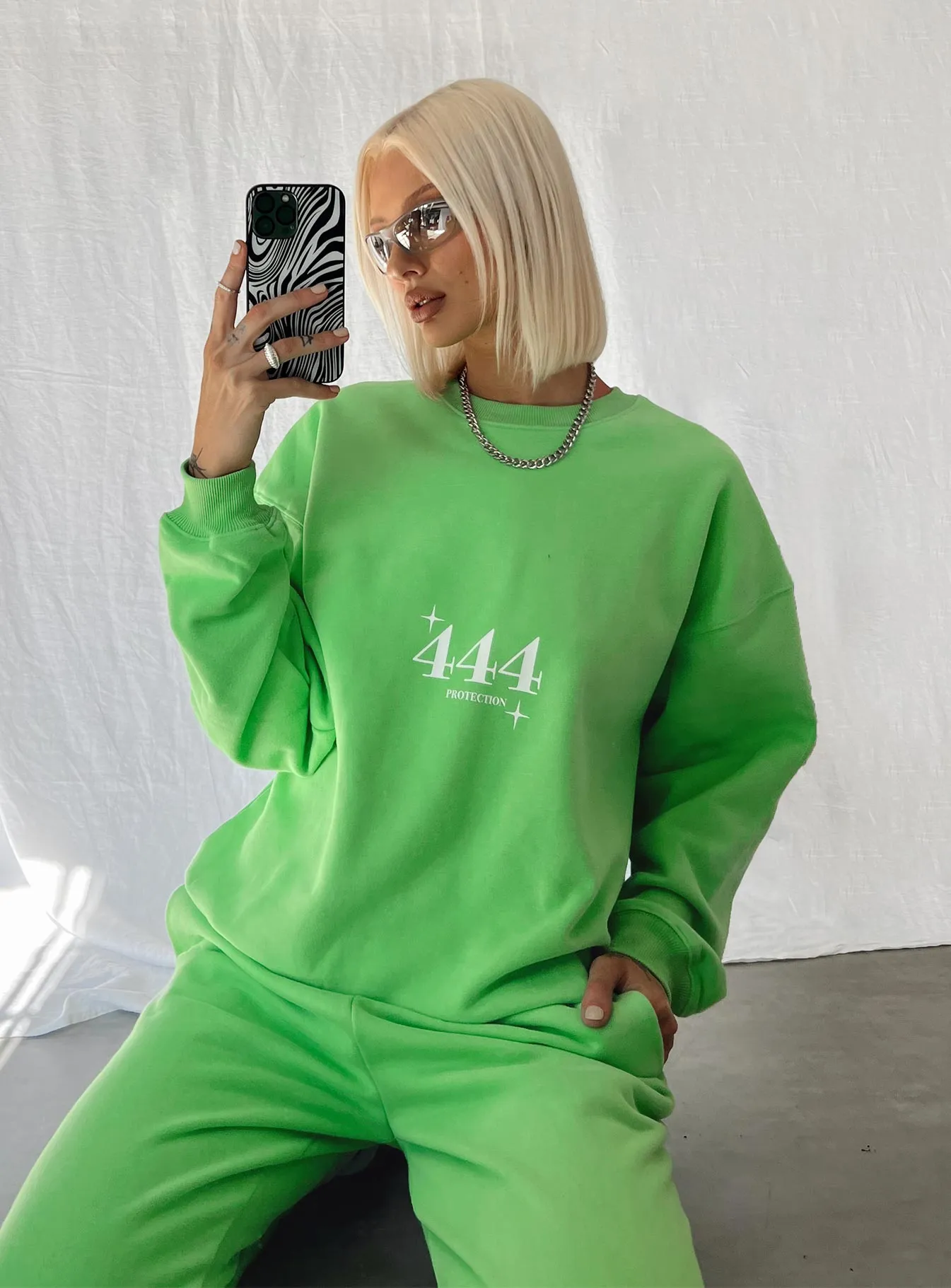 Only Four You Sweatshirt Green