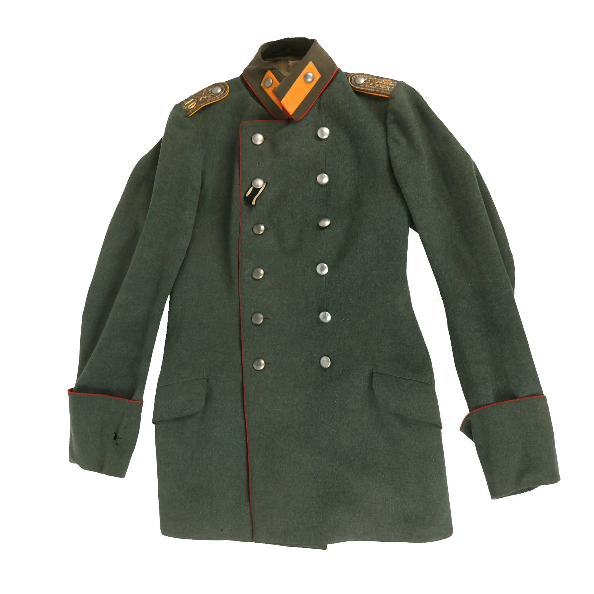 Original Imperial German WWI Prussian 10th (1st Hannover) Field Artillery "von Scharnhorst" Named Leutnant Officer’s M-1915 Feldgrau "Litewka" Field Tunic