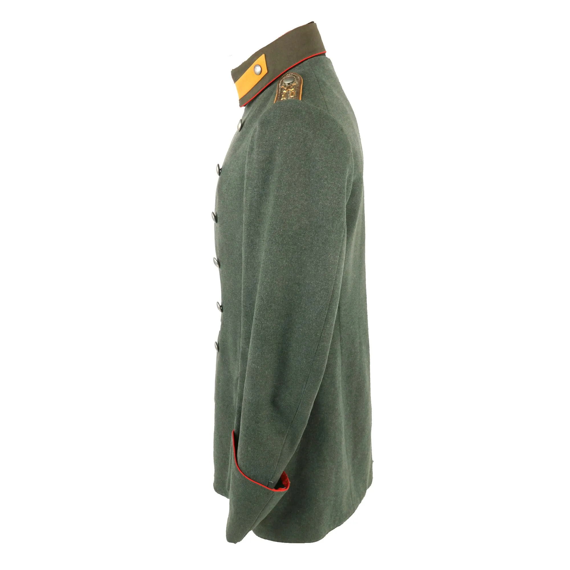 Original Imperial German WWI Prussian 10th (1st Hannover) Field Artillery "von Scharnhorst" Named Leutnant Officer’s M-1915 Feldgrau "Litewka" Field Tunic