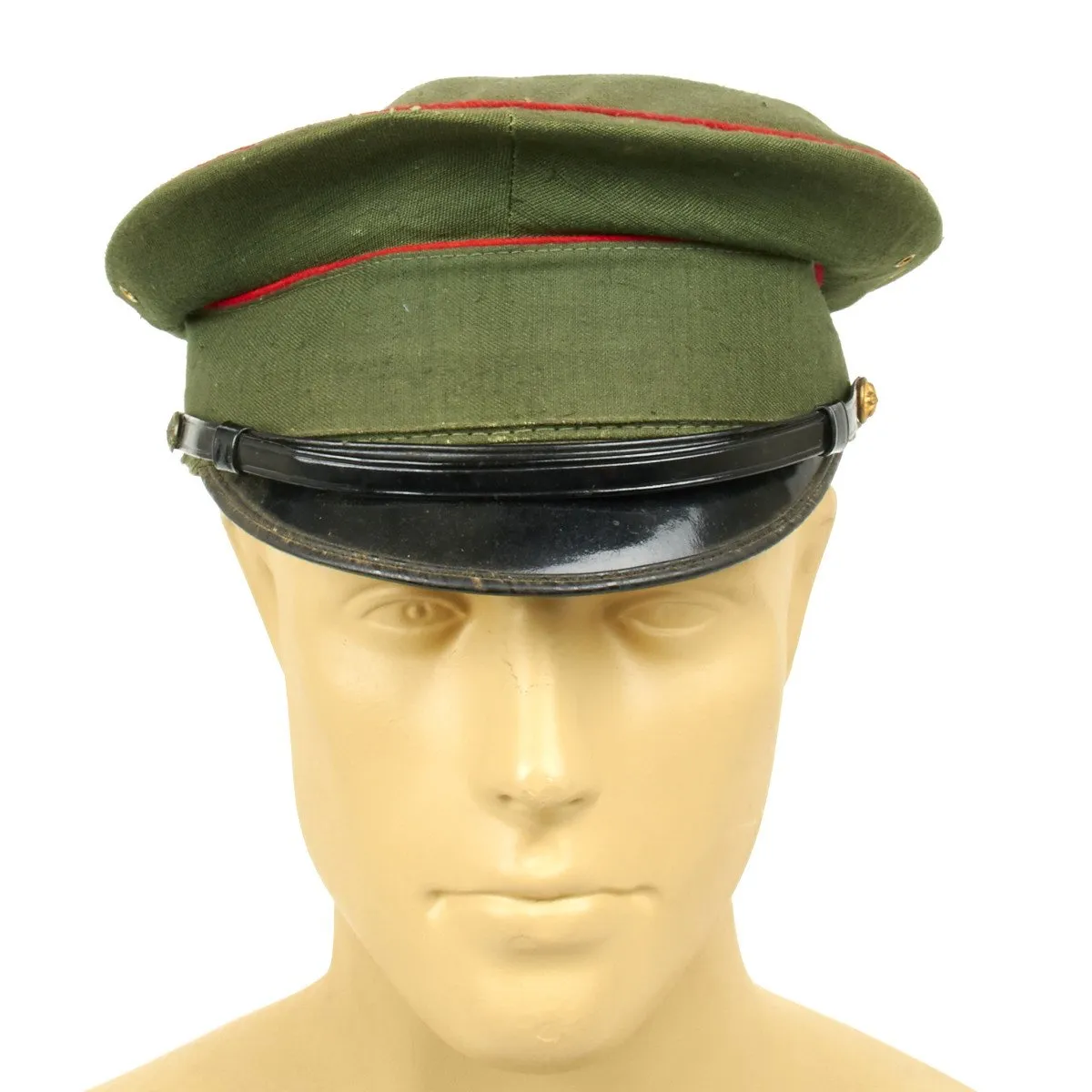 Original WWII Japanese Infantry Battle Uniform Set with Horseshoe Roll and Caps