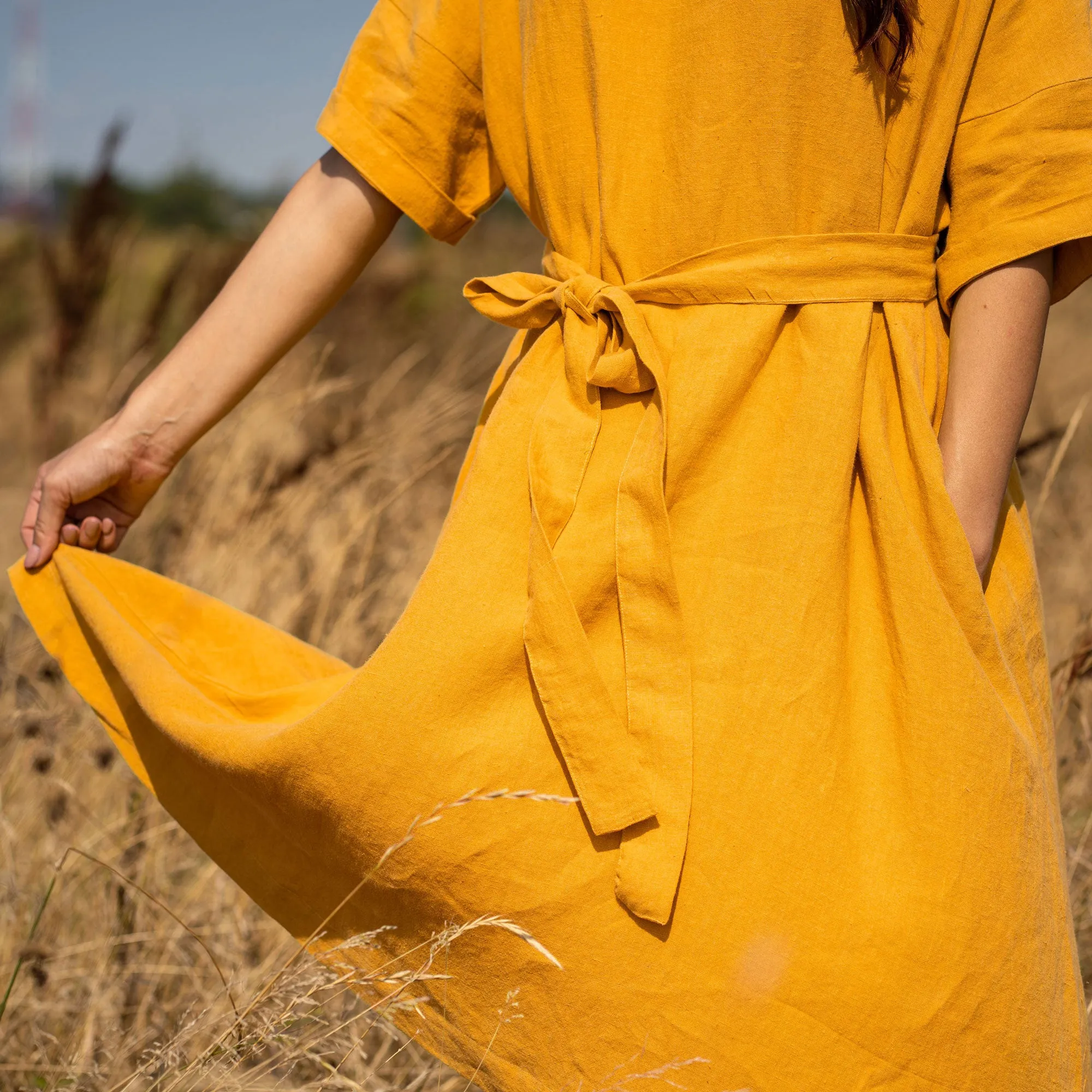 Oversize Dress Olivia Spicy Yellow