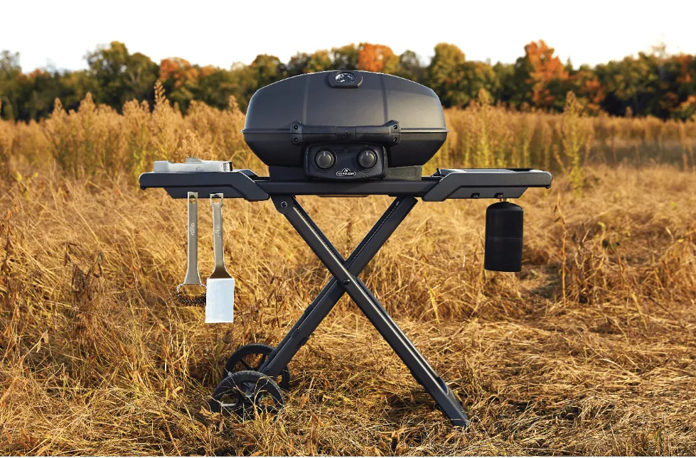 Phantom TravelQ Pro 285 Propane Grill with Scissor Cart