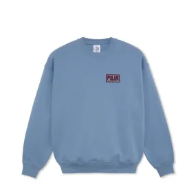 Polar Skate Co Dave Crewneck Earthquake Sweatshirt - Oxford Blue