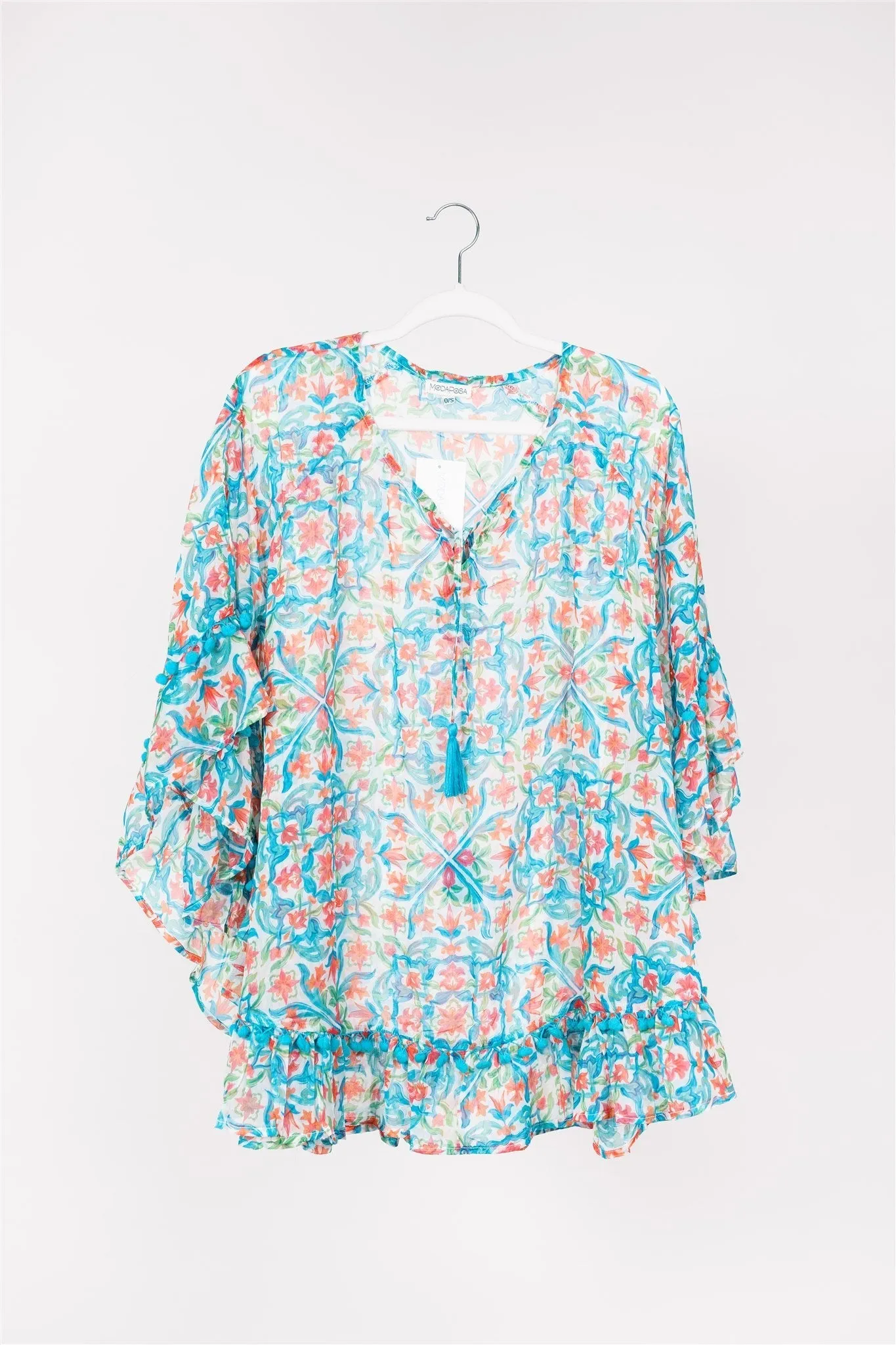 Preorder - Cinzia Tunic Garden Majolica White Multi