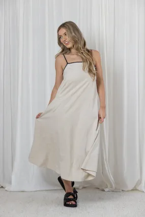 REN MAXI DRESS - Oatmeal