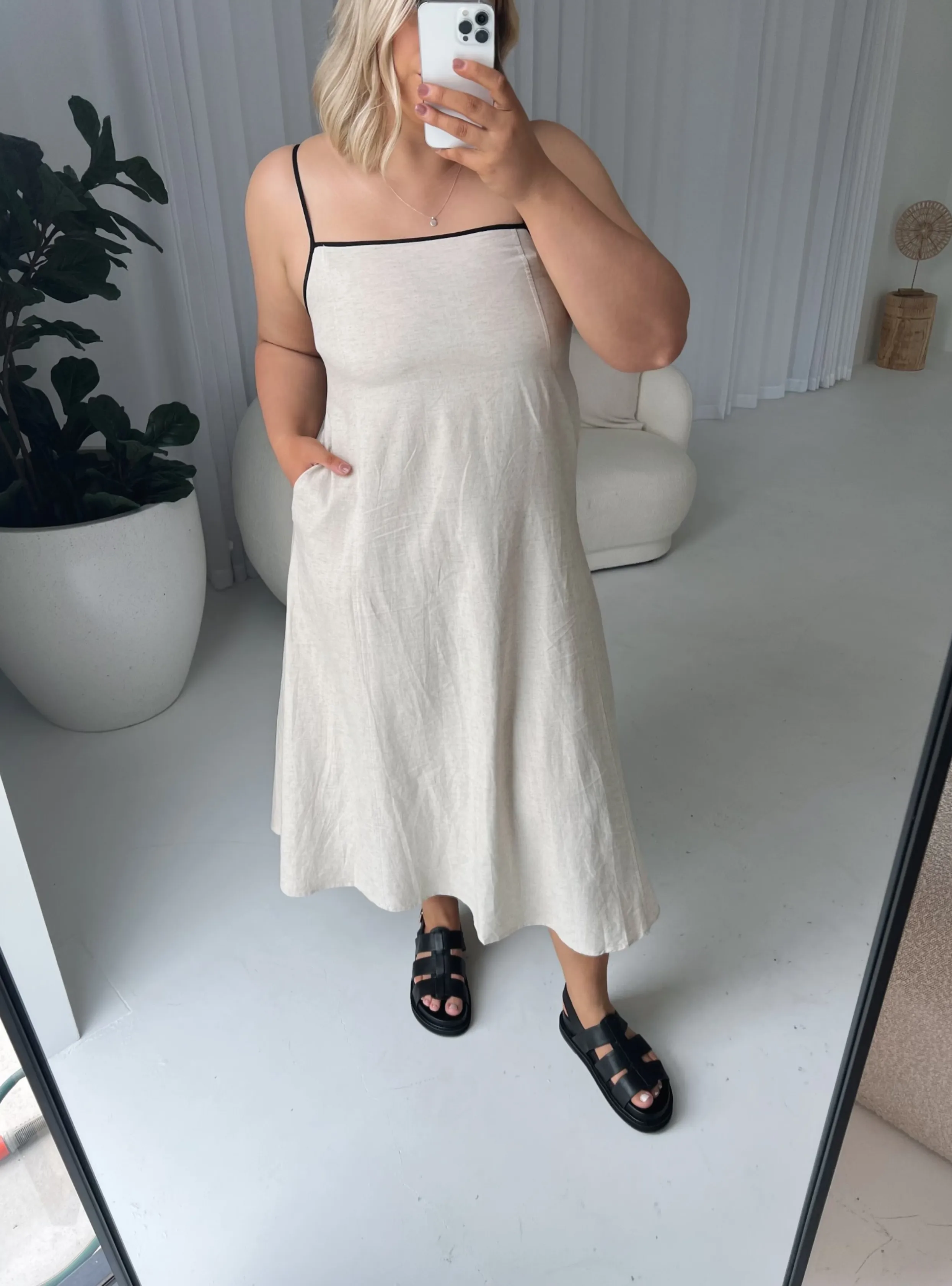 REN MAXI DRESS - Oatmeal